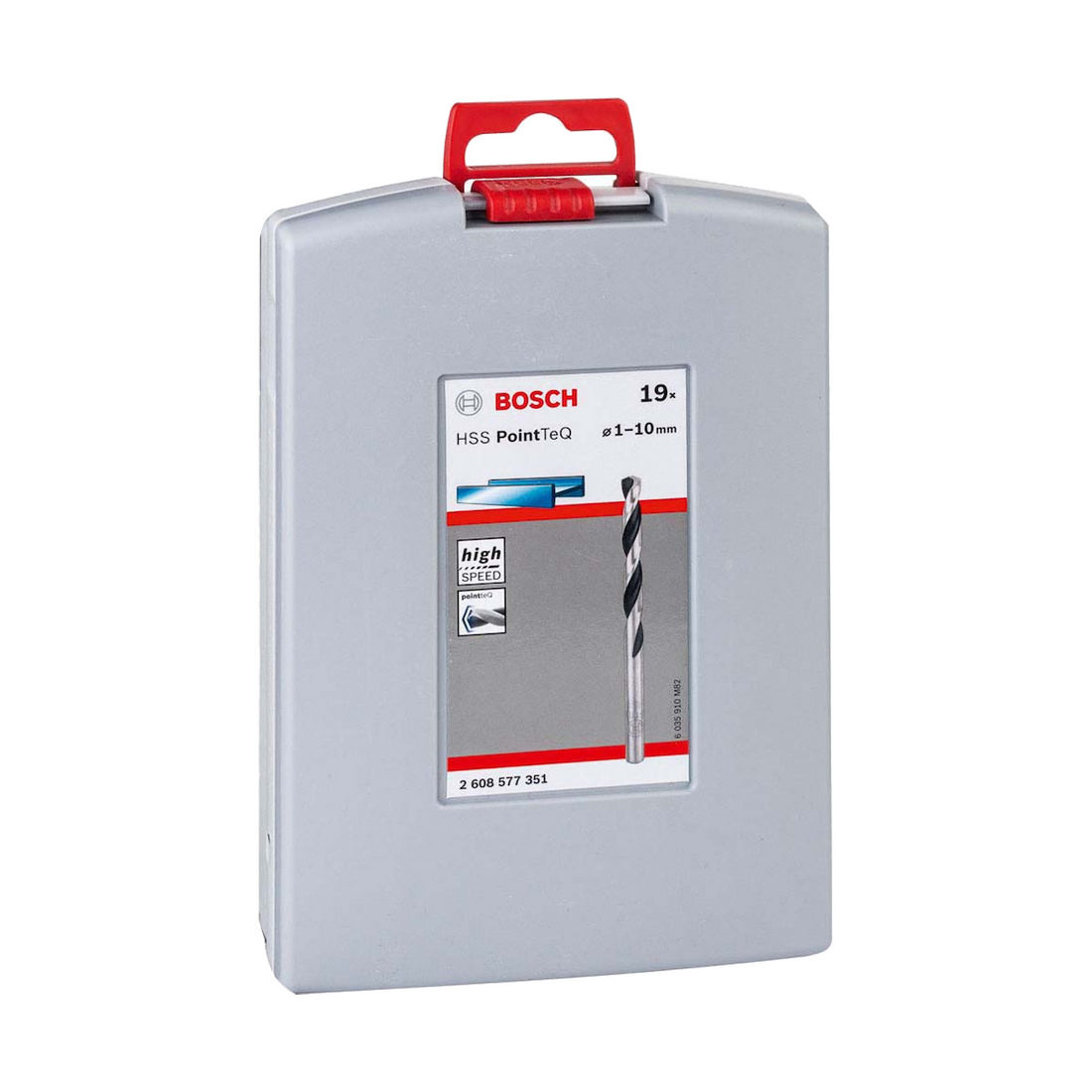 Jogo de Brocas para Metal Bosch Aço Rápido HSS-PointTeQ ProBox 1,0-10,0mm 19pçs Jogo de Brocas para Metal Bosch Aço Rápido HSS-PointTeQ ProBox 1,0-10,0mm 19pçs