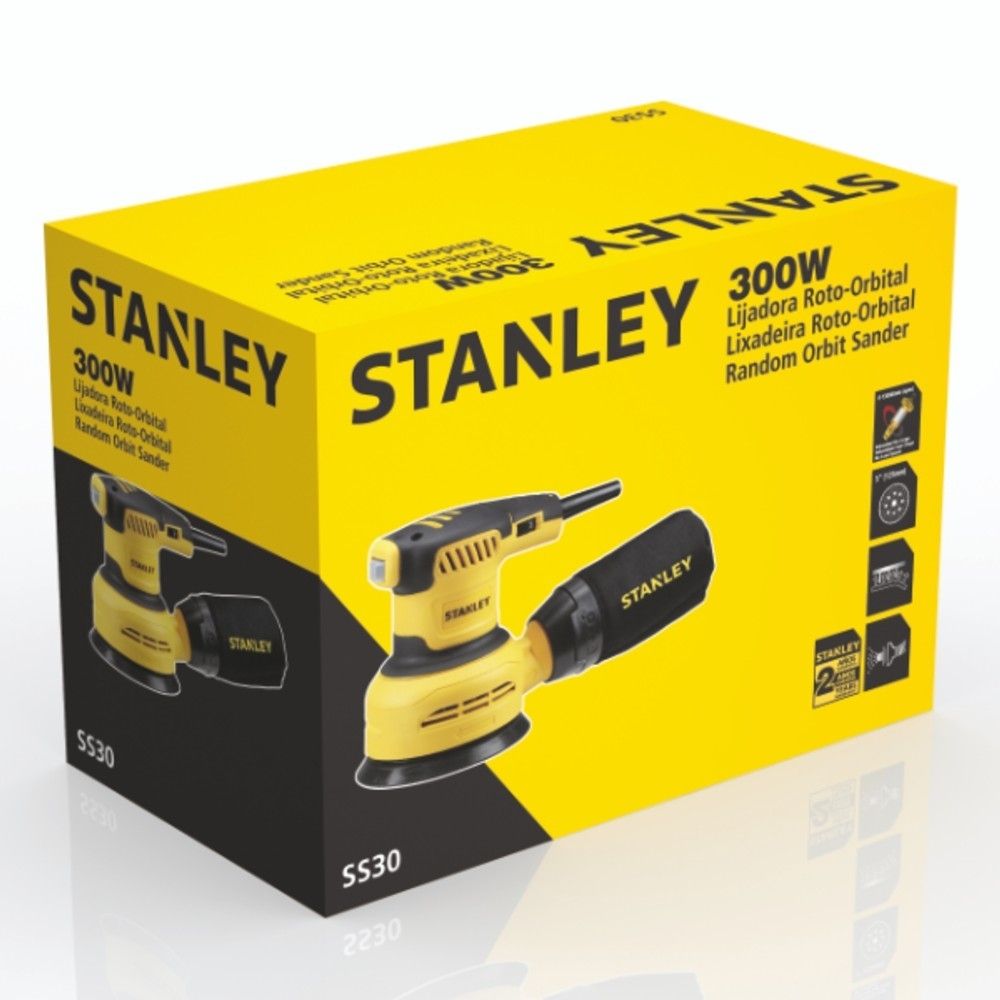 Lixadeira Roto Orbital Stanley SS30-B2 5" 300W 220v