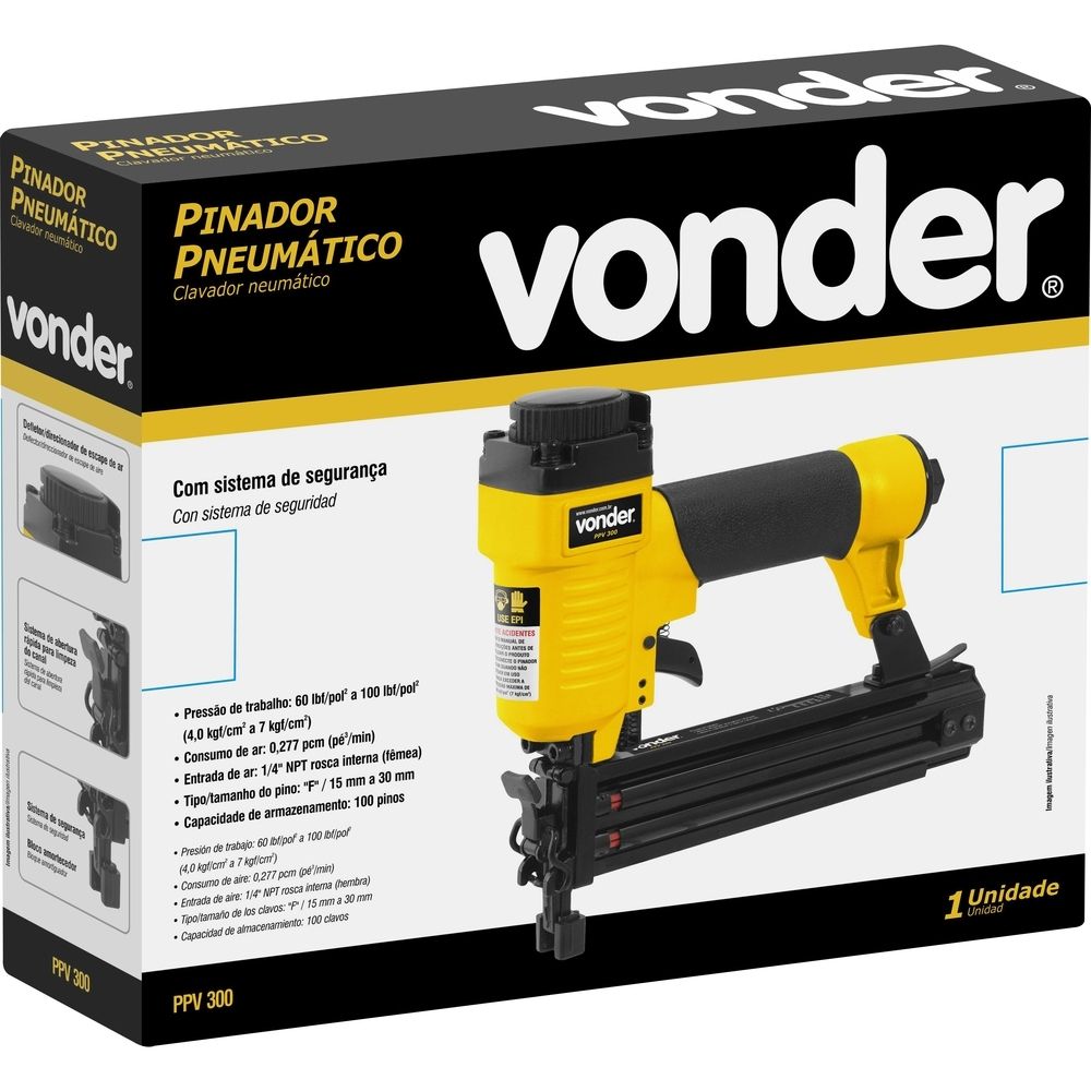 Pinador Pneumático Vonder PPV 300 Vonder 6258000300