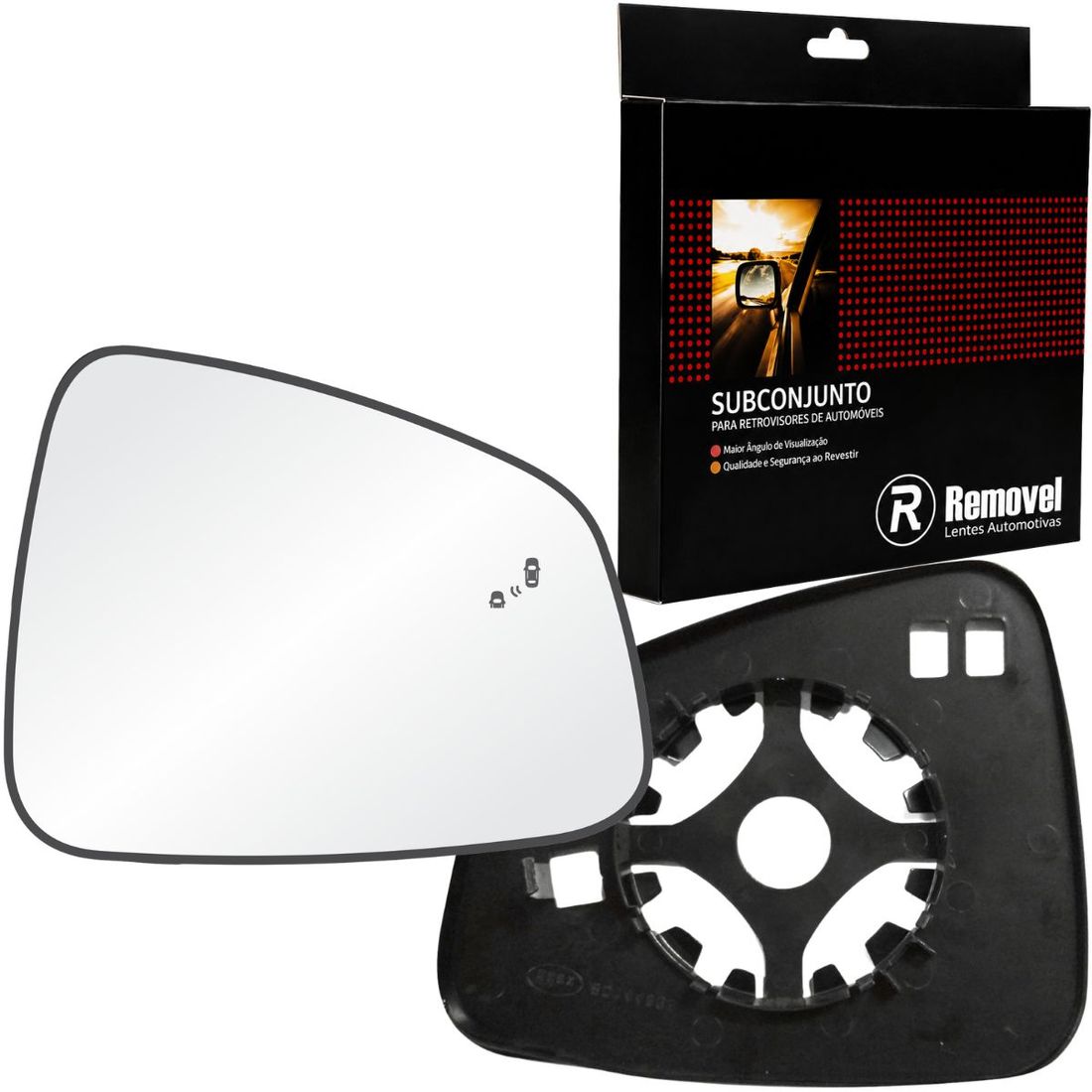 Lente Retrovisor Direito GM Tracker 2013 A 2019 (C/Sensor Ponto Cego)