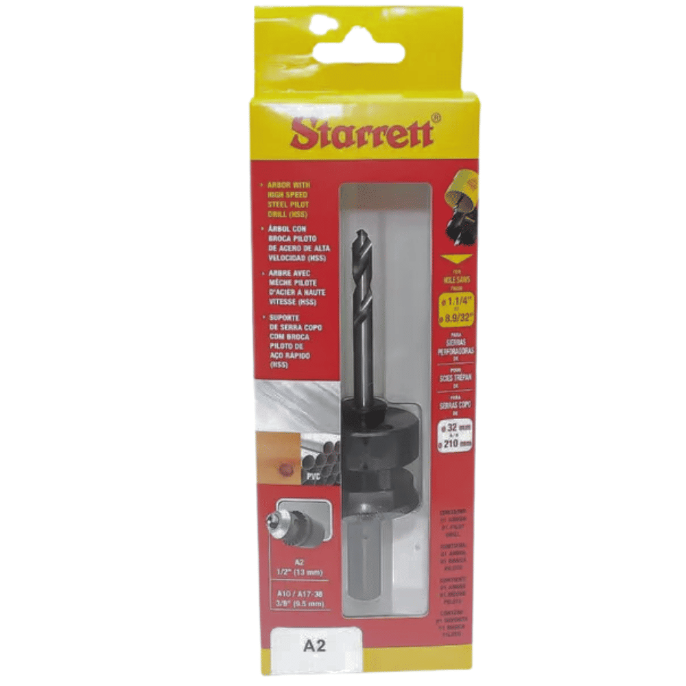 Suporte Fixação Serra Copo 32-210mm Mandril 1/2" A2 Starrett