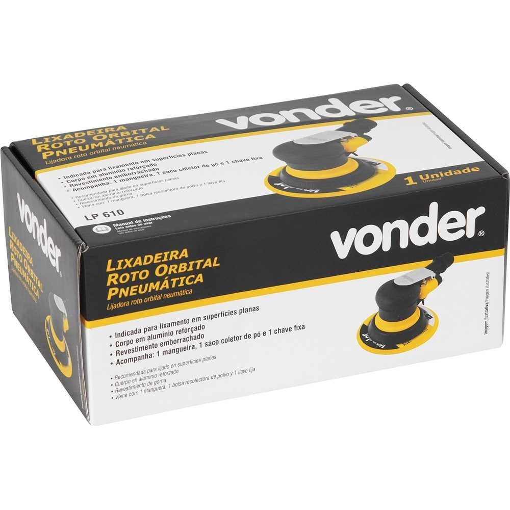 Lixadeira Roto Orbital Pneumática LP610 - Vonder