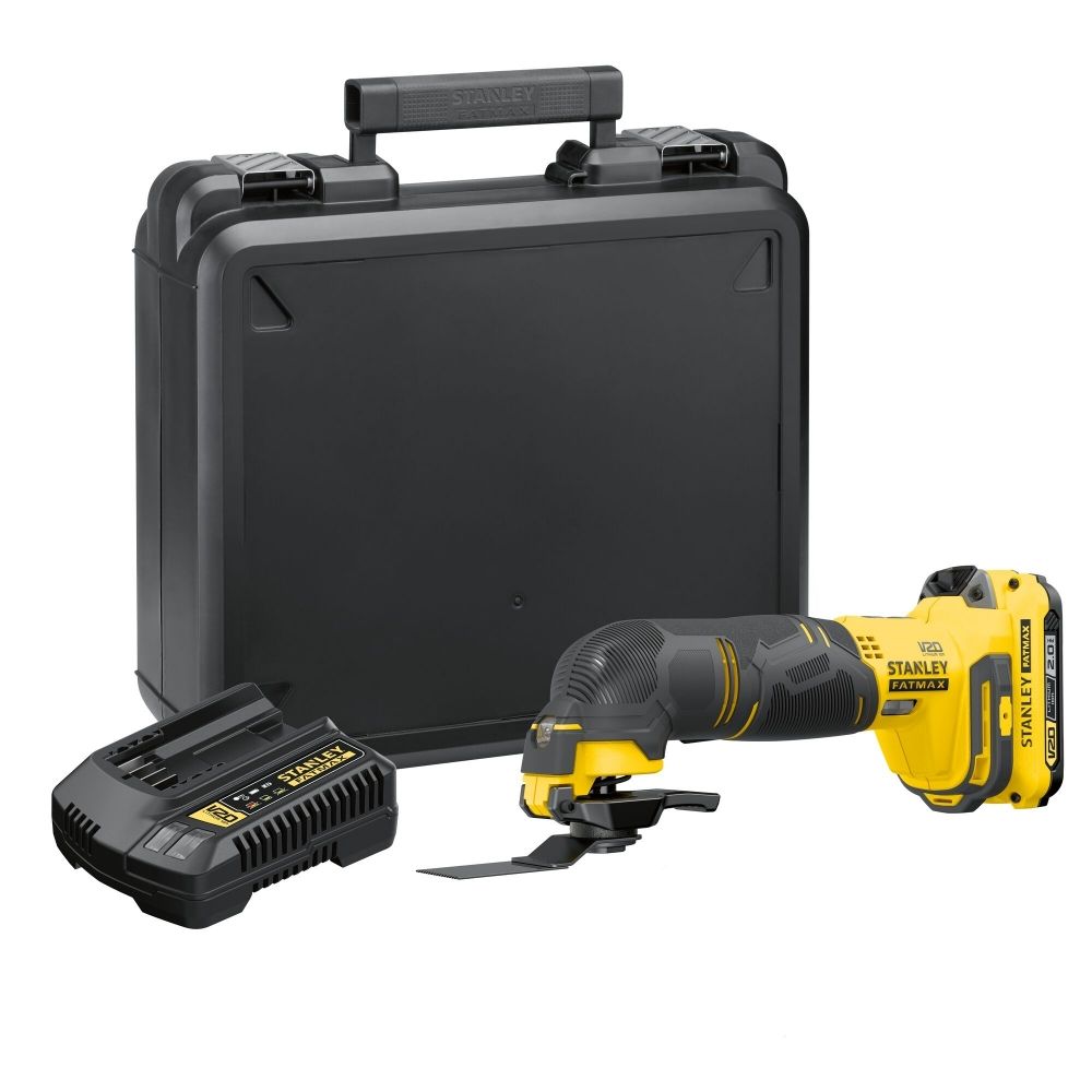 Multiferramenta Oscilante Stanley SCT500D1K-BR 20V 2Ah + 9 Acessórios Multiferramenta Oscilante Stanley SCT500D1K-BR 20V 2Ah + 9 Acessórios