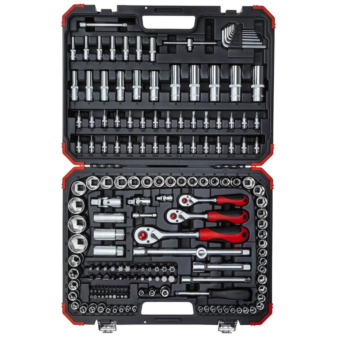 Jogo Soquetes 1/4 3/8 1/2 172 Pçs Gedore Red R45603172