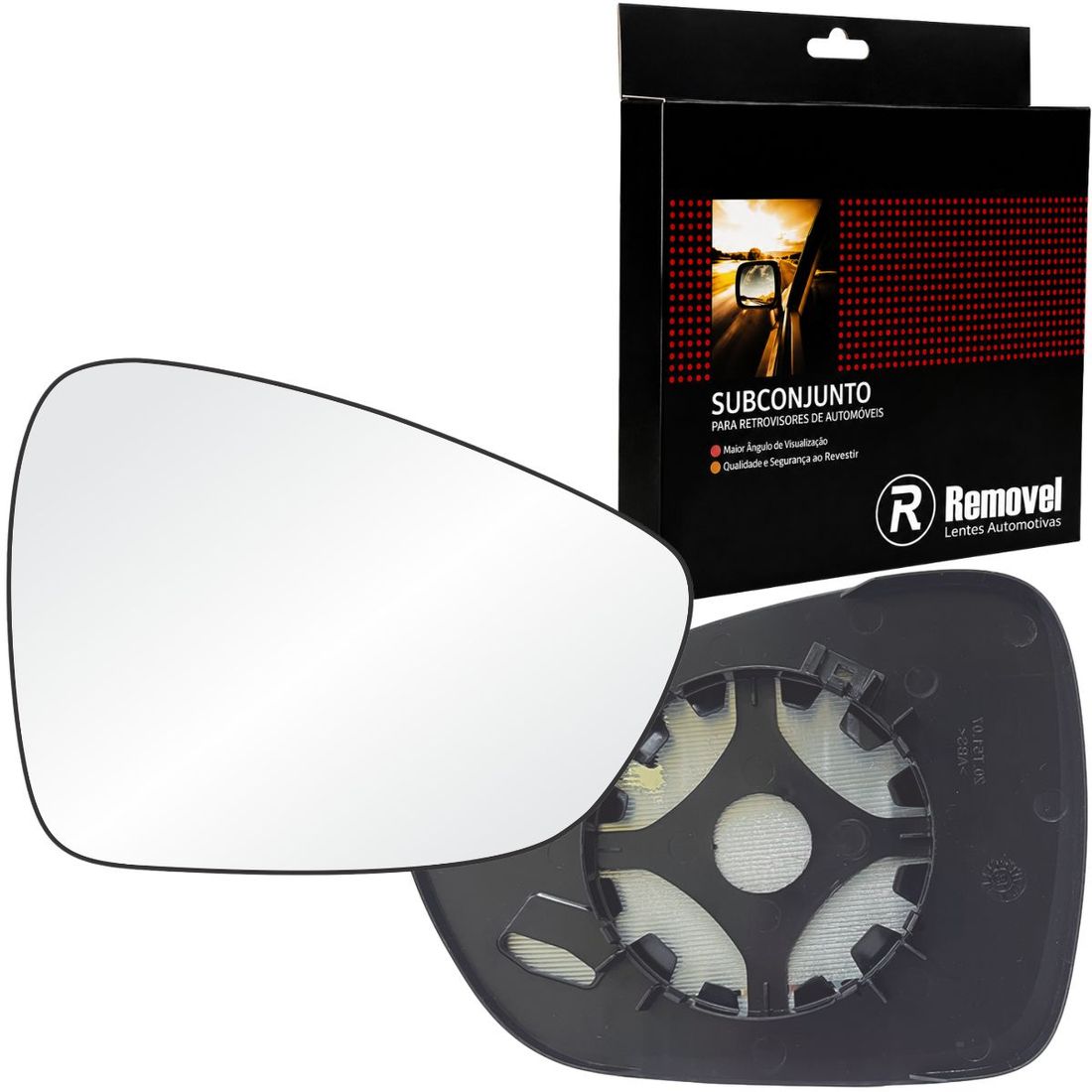 Lente Retrovisor Direito C3 E Aircross 2012 A 2019 SB212
