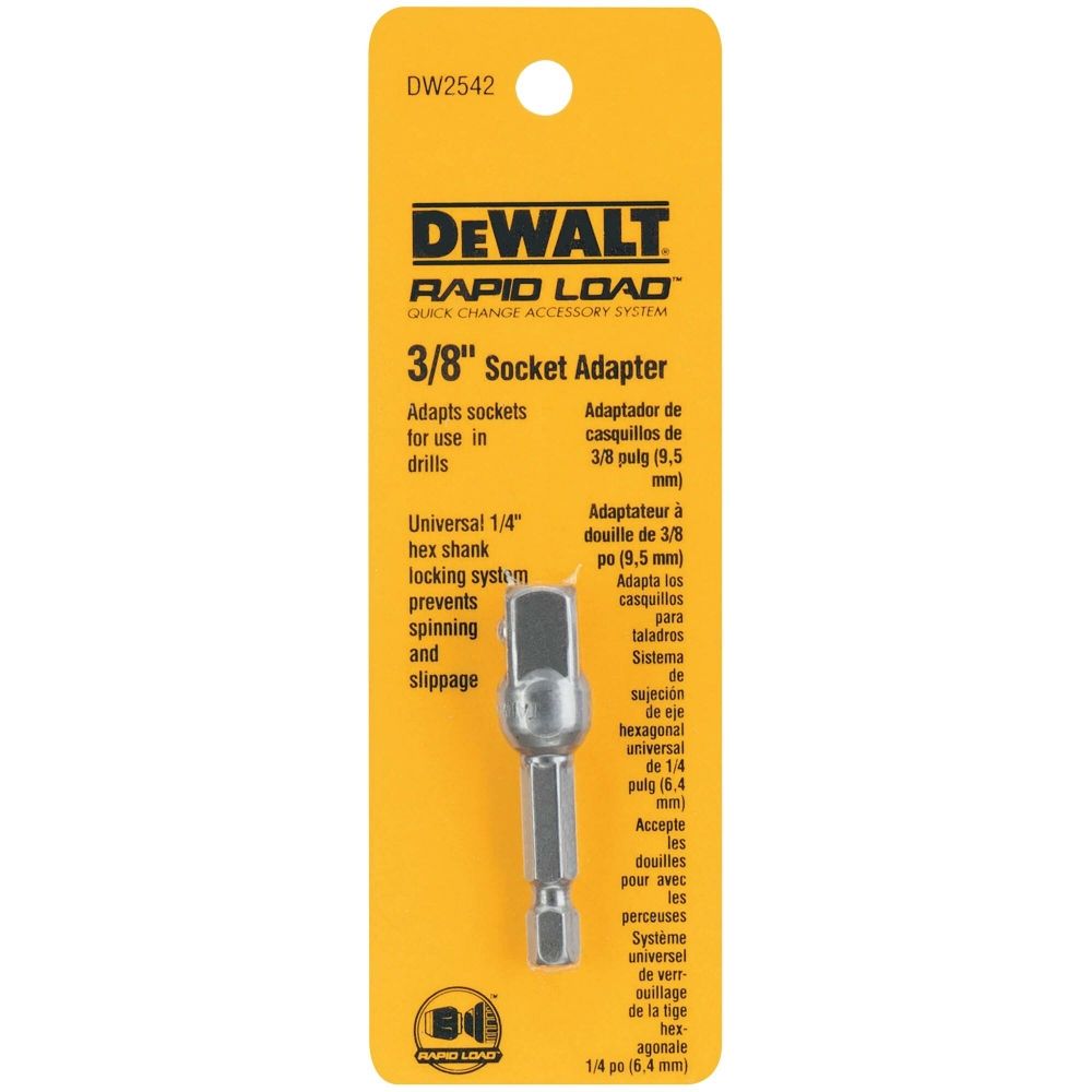 Adaptador Para Soquetes C/Encaixe 3/8" Parafusadeira 1/4" DW2542 DeWalt