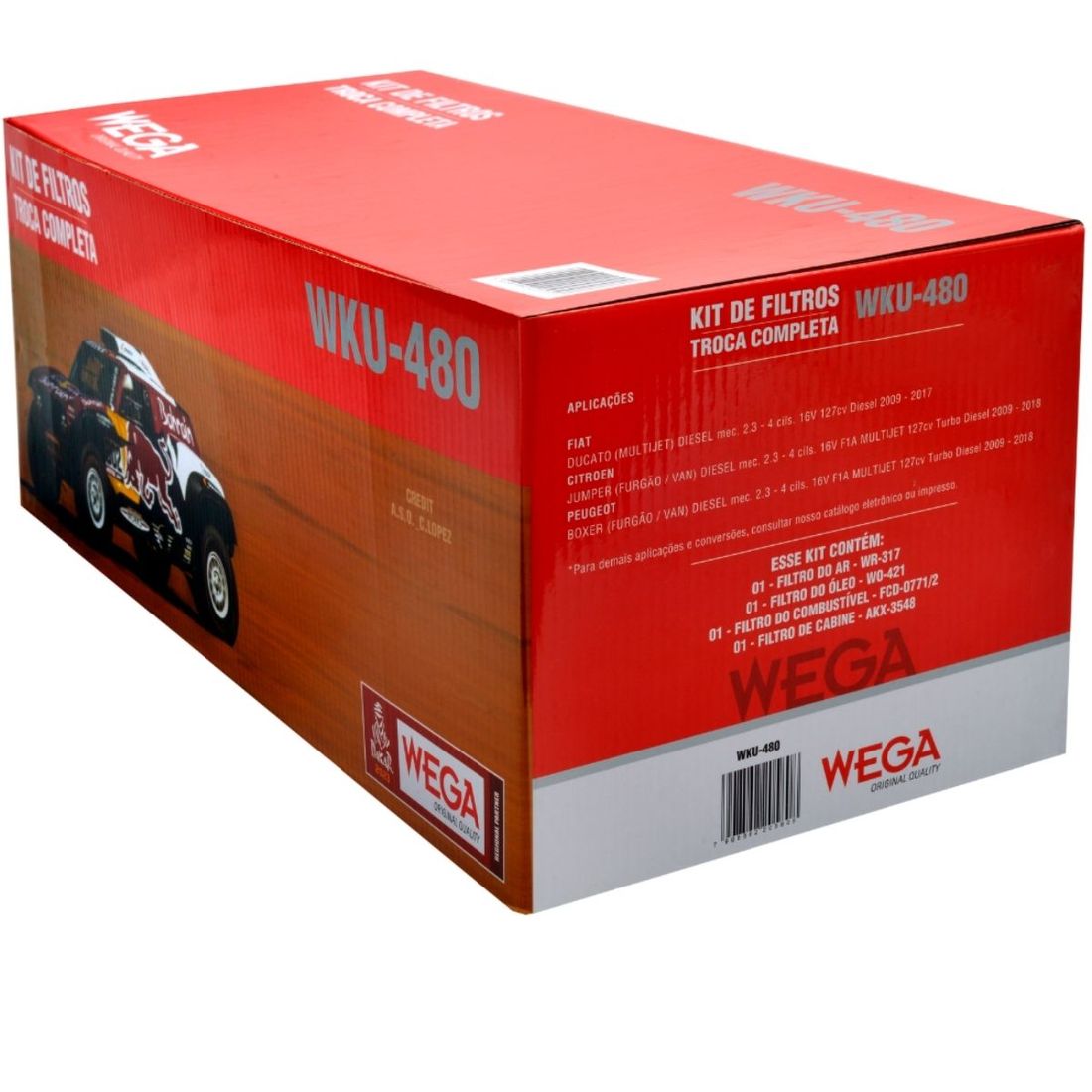 Kit Filtros Fiat Ducato e Citroen Jumper 2.3 09/18 WKU480 Wega Kit Filtros Fiat Ducato e Citroen Jumper 2.3 09/18 WKU480 Wega