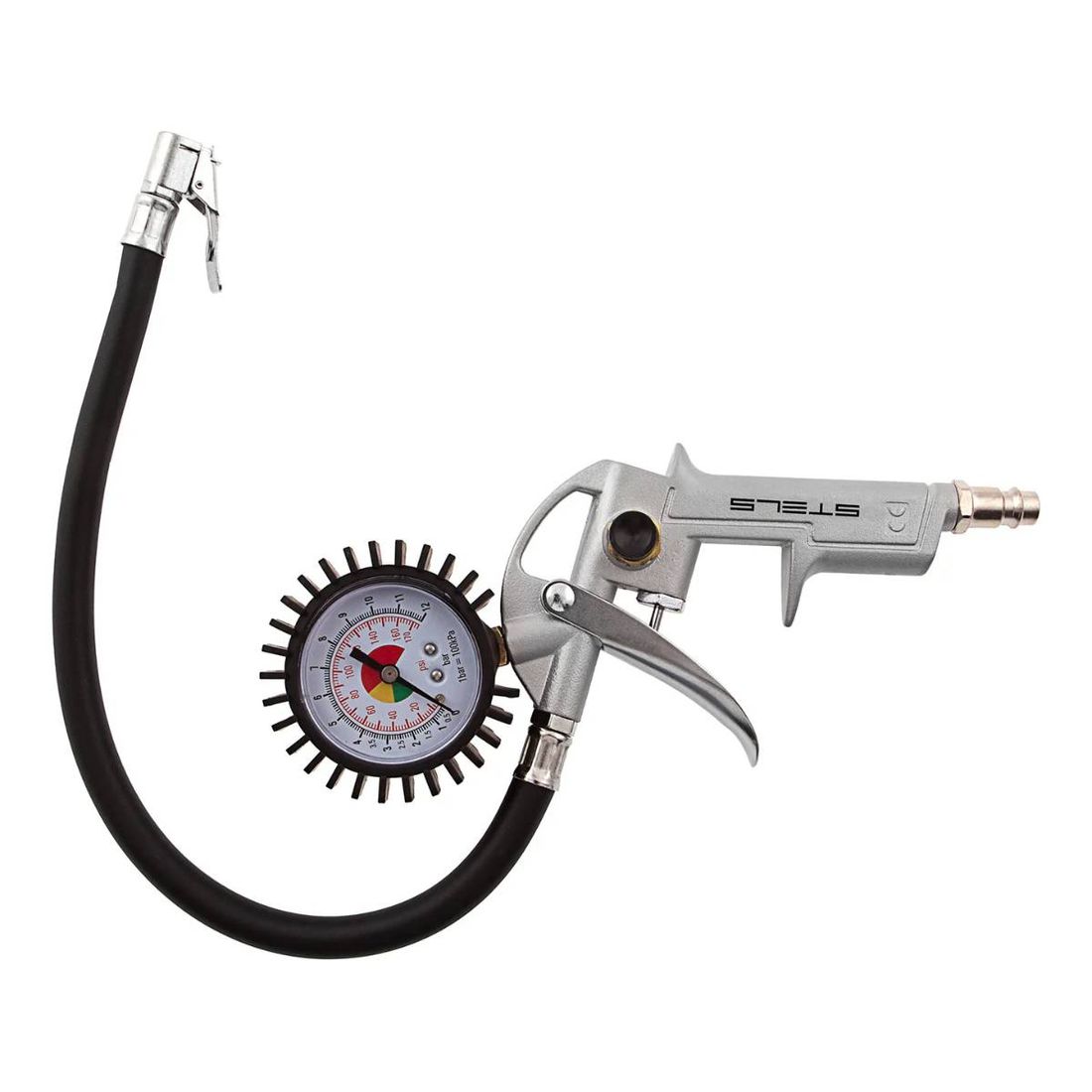 Calibrador Pneumático Stels 5732255 com Manômetro Calibrador Pneumático Stels 5732255 com Manômetro