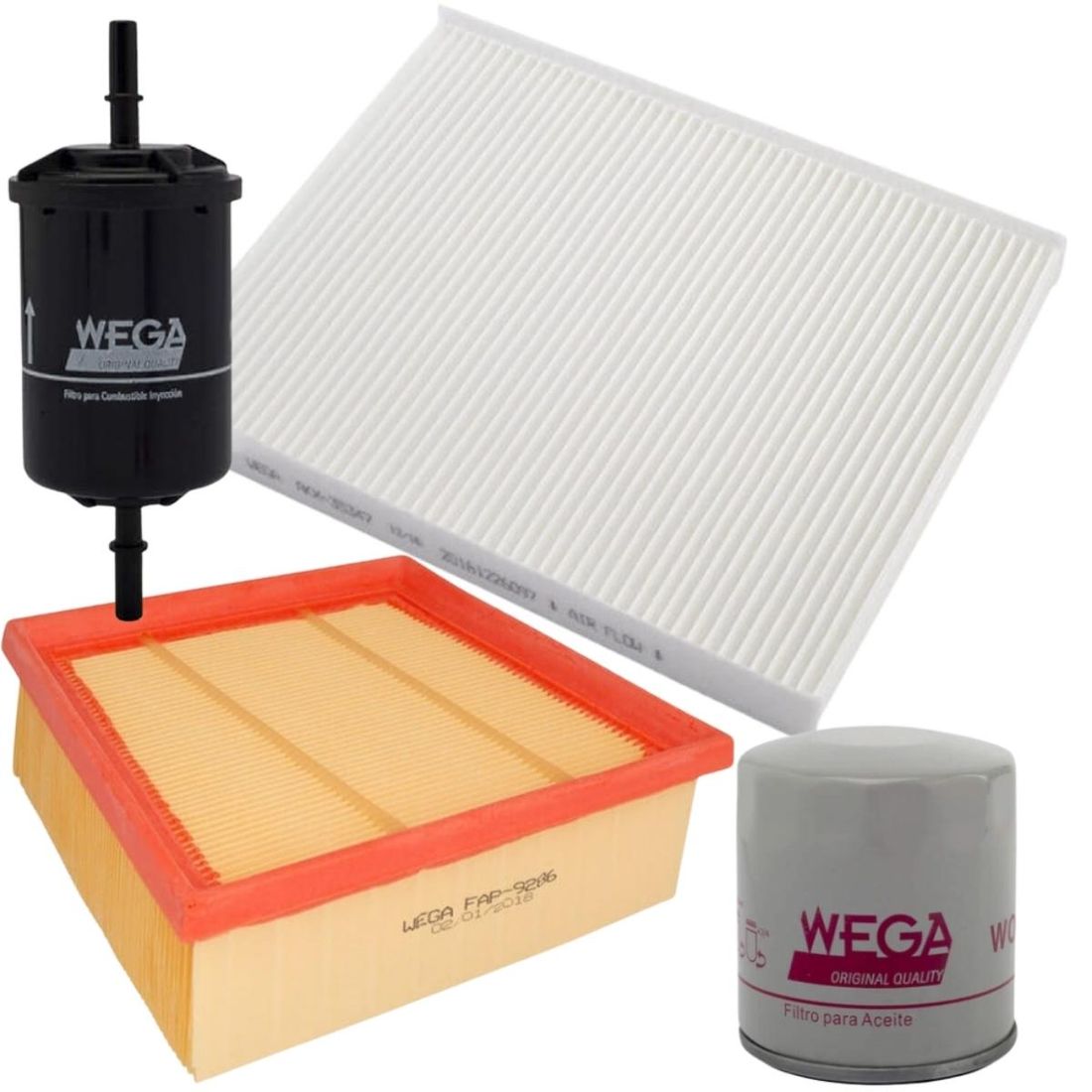 Kit de Filtros Ford Fiesta 1.5 Sigma 12/16 WKL162 Wega