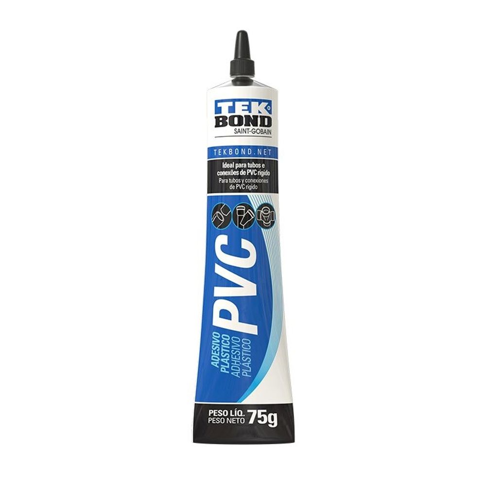 Adesivo Para Tubos Plásticos PVC 75g TekBond Adesivo Para Tubos Plásticos PVC 75g TekBond