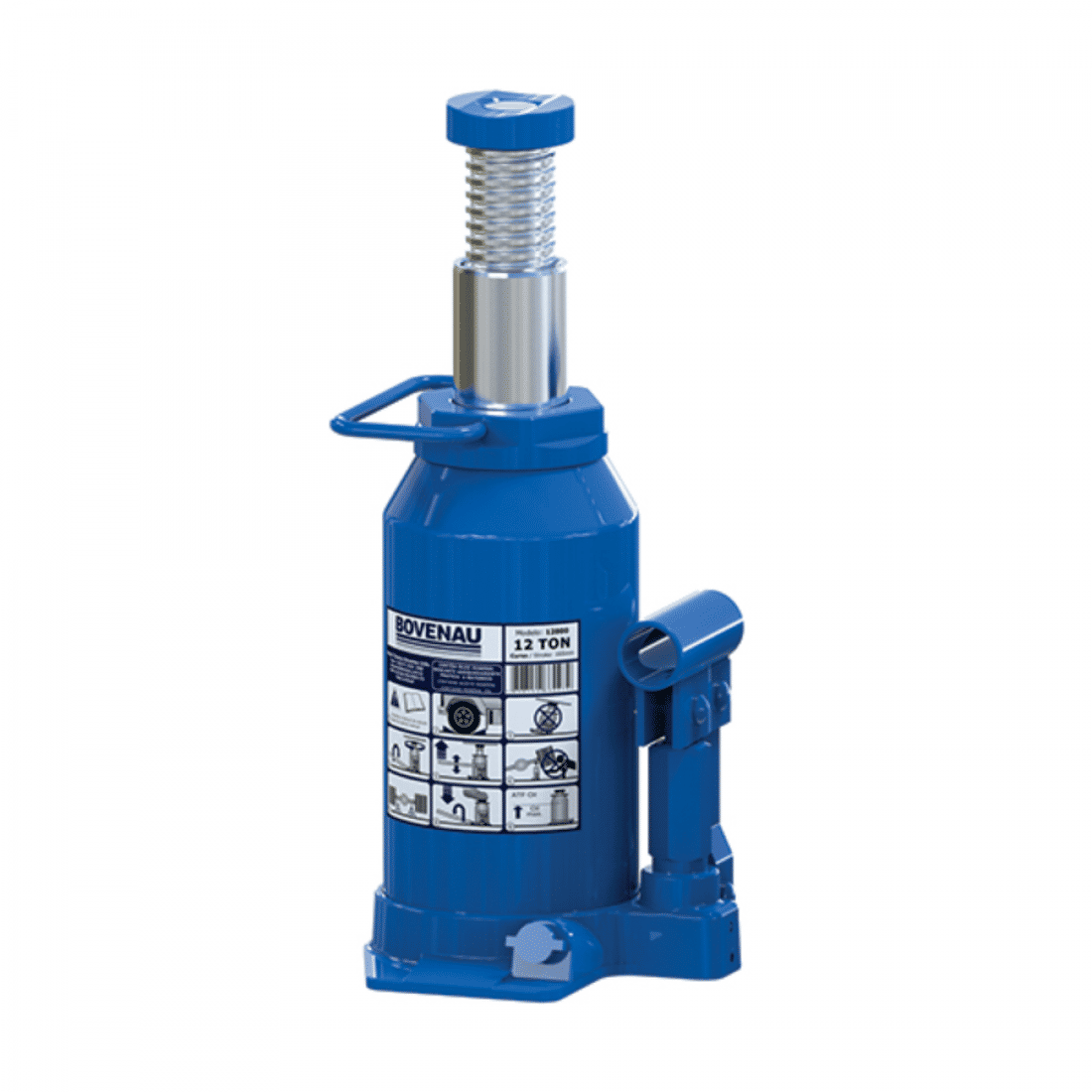 Macaco Hidráulico 12 Toneladas MBB 1 Estágio 495mm Bovenau