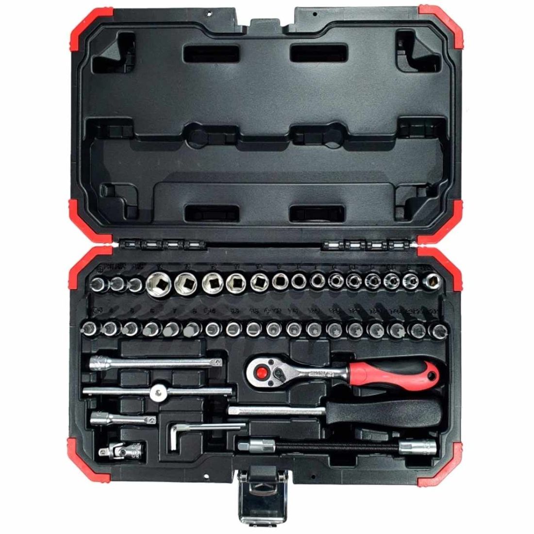 Jogo de Soquetes Gedore RED Sextavado 4-14mm 1/4" 46peças GR49003046