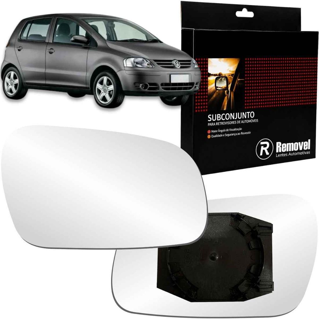 Lente Retrovisor Direito VW Fox 2003 A 2009
