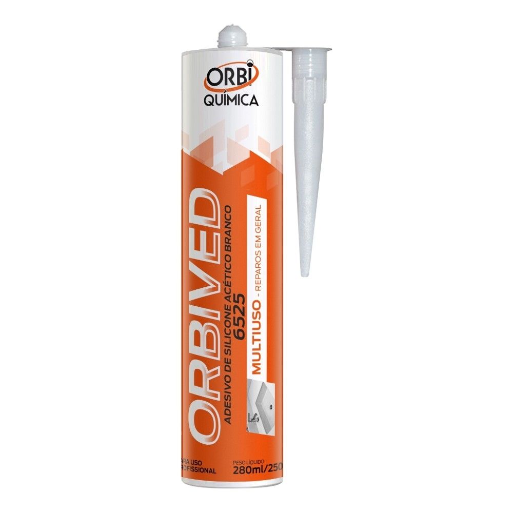 Orbi Borracha Silicone Branco Acético 250g