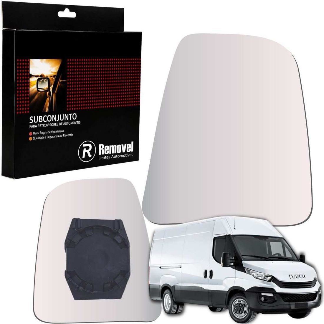 Lente Superior Retrovisor Lado Esquerdo Iveco Daily