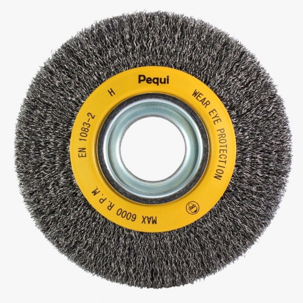 Escova Aço Inox Ondulado Tipo Circular 150mm (6")