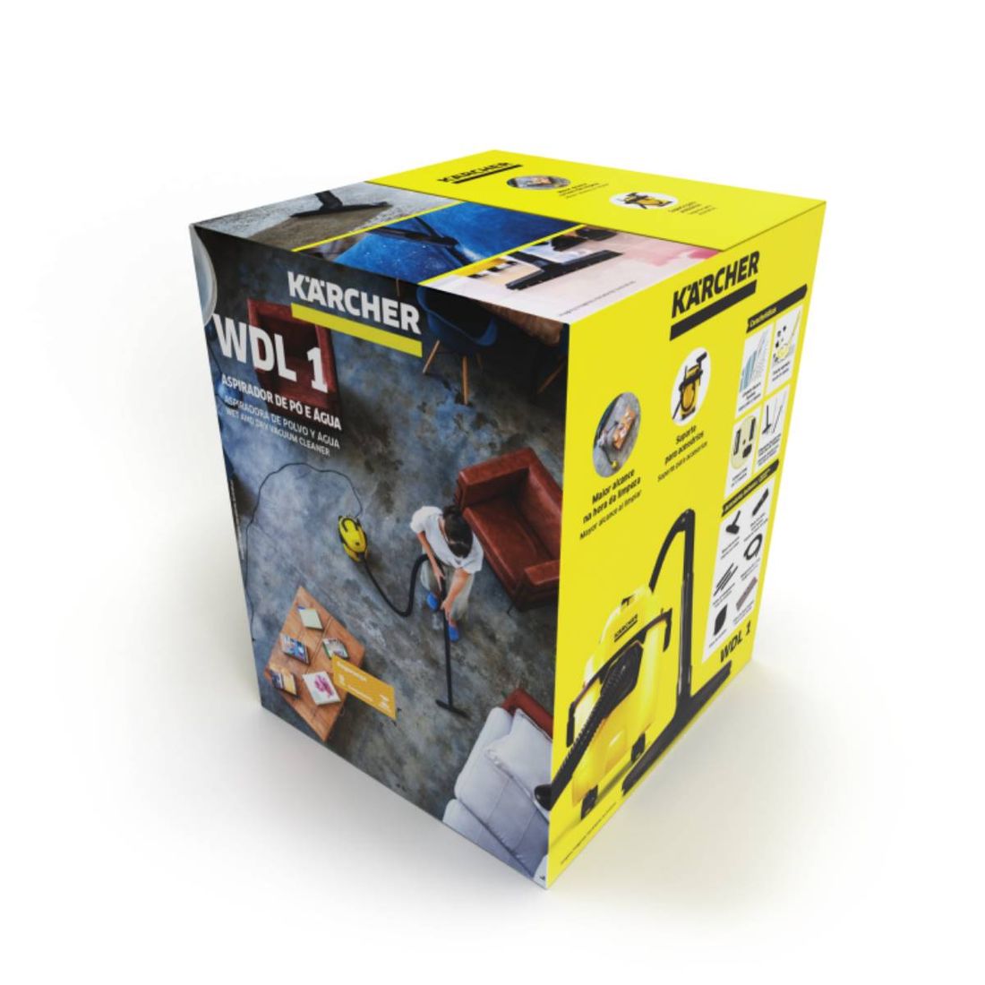 Aspirador de Pó e Líquido Karcher 10L 1500W 220V Aspirador de Pó e Líquido Karcher 10L 1500W 220V