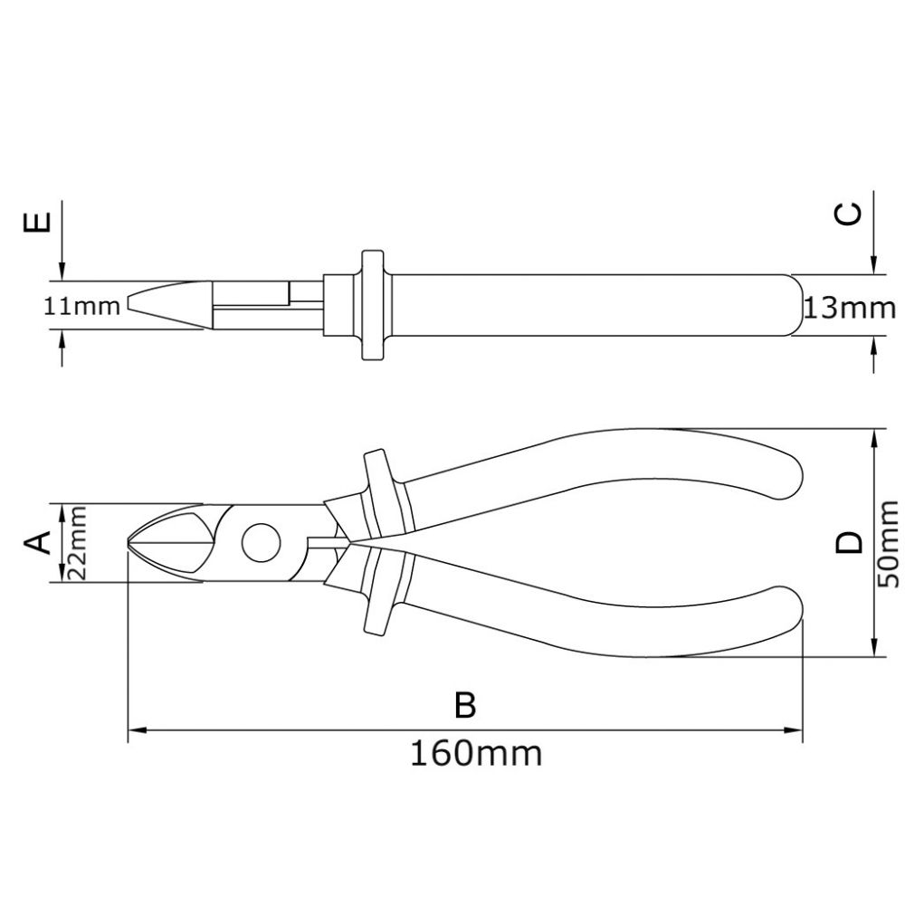 Alicate Corte Diagonal Isolado 1.000V 6" Tramontina PRO 44002/106 Alicate Corte Diagonal Isolado 1.000V 6" Tramontina PRO 44002/106