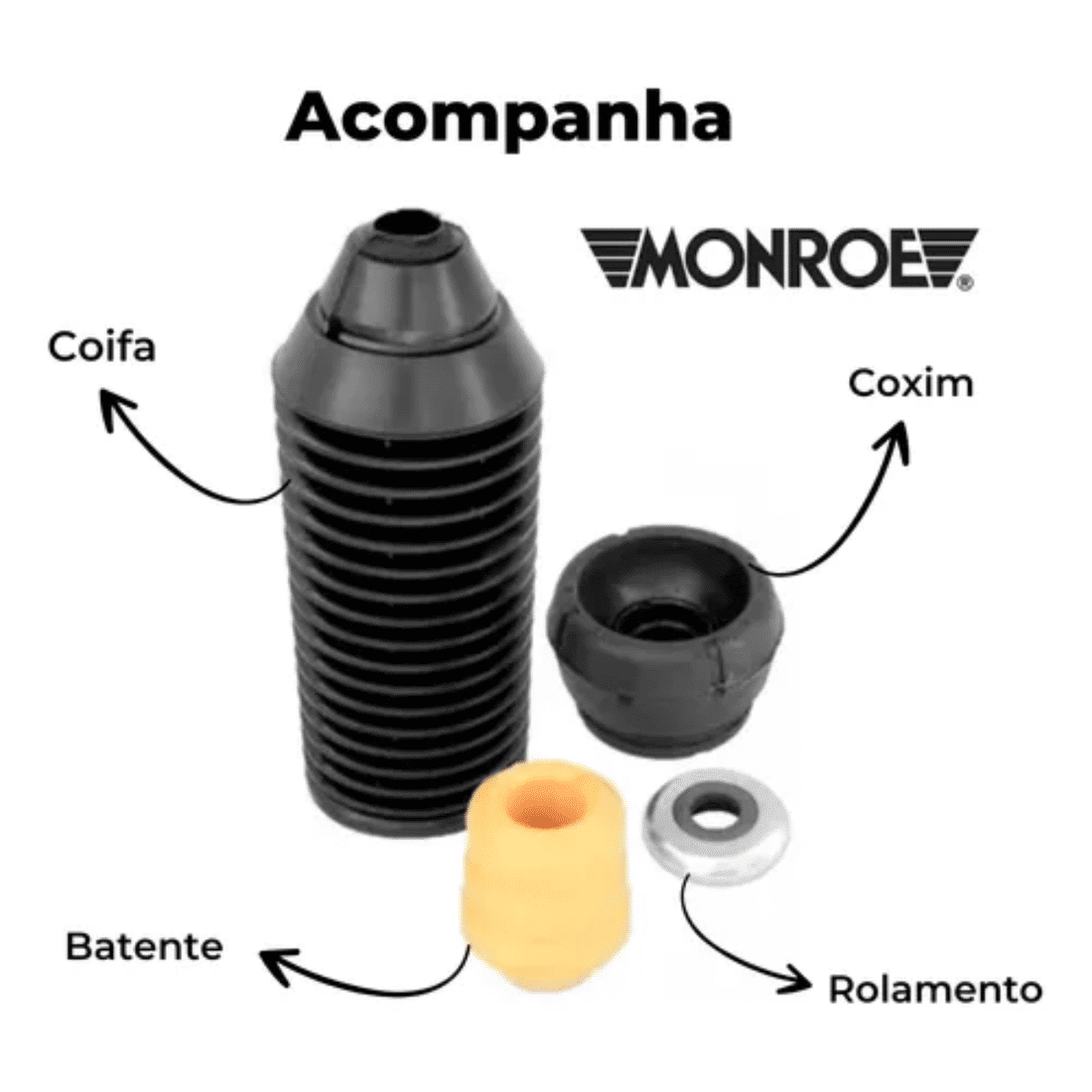 Kit Amortecedor Dianteiro Completo Volkswagen 2011 em Diante - Axios