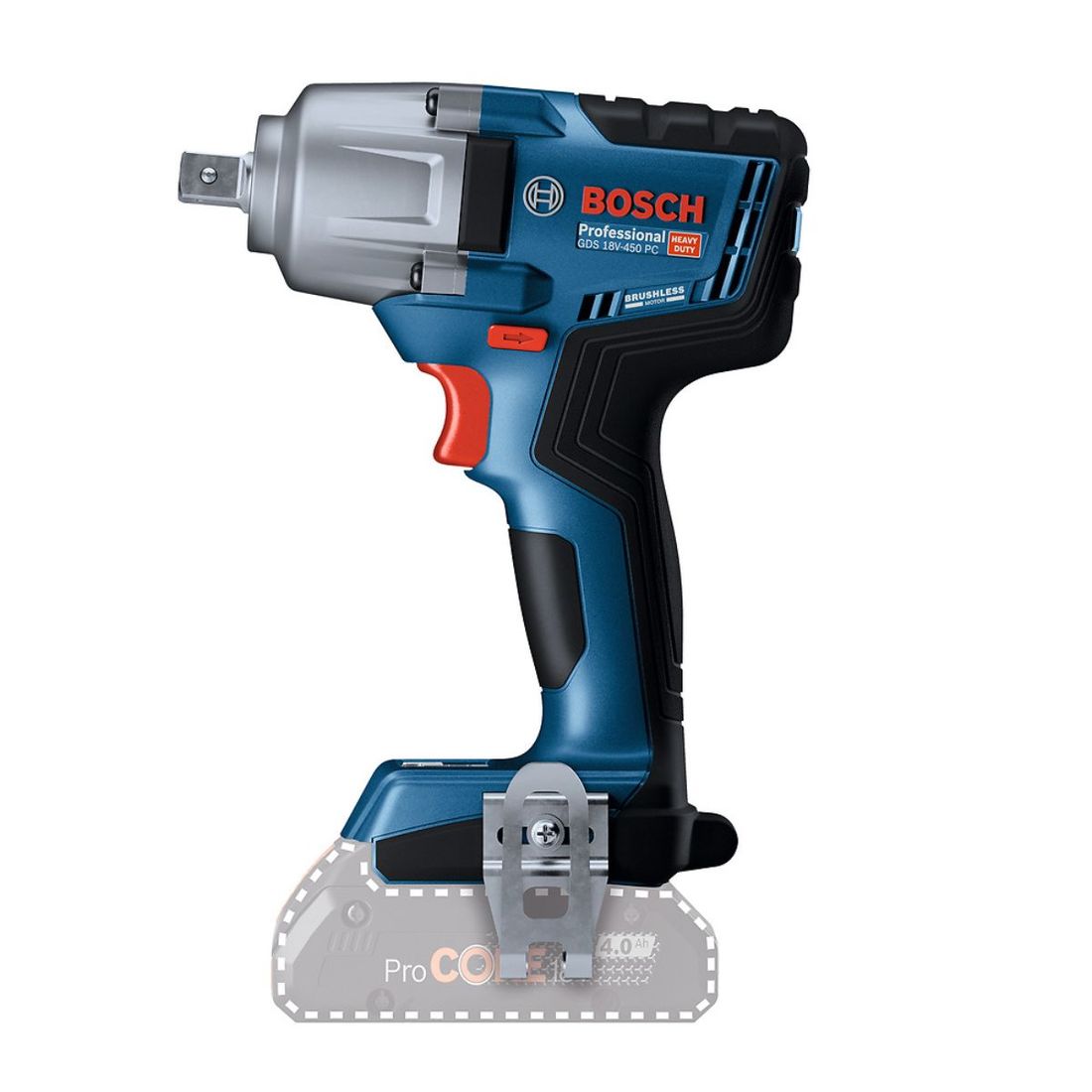 Combo Chave Impacto Encaixe 1/2" Bosch com 2 Baterias 18v 4ah e Carregador