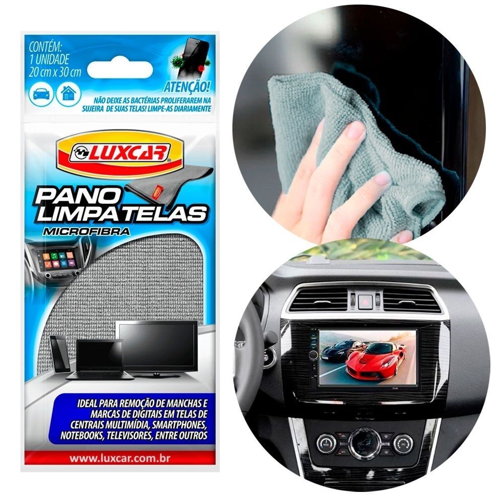 Pano Limpa Telas Microfibra 4450 Luxcar Pano Limpa Telas Microfibra 4450 Luxcar