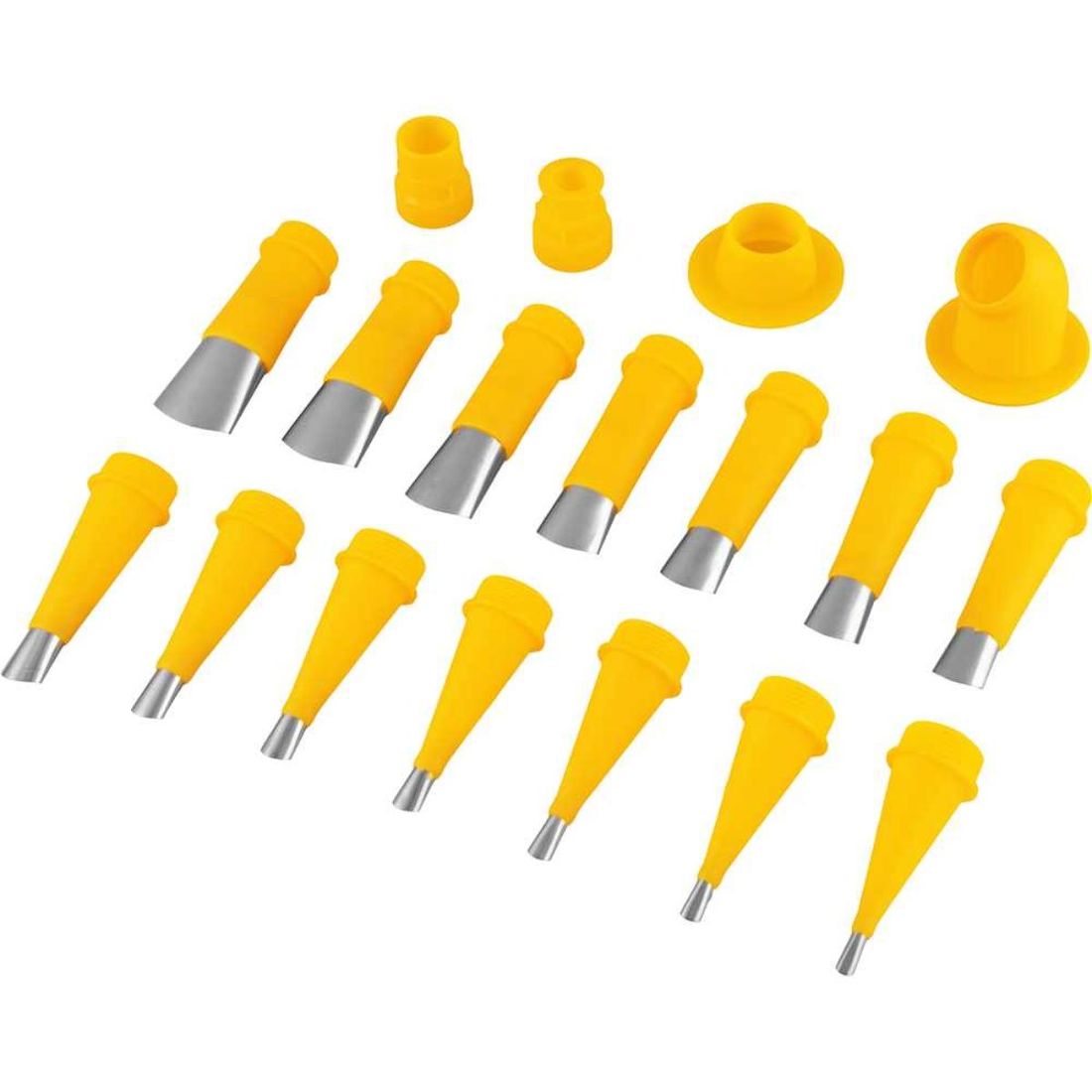Kit Bicos Inox Aplicador Silicone 18 Pcs Vonder Profissional