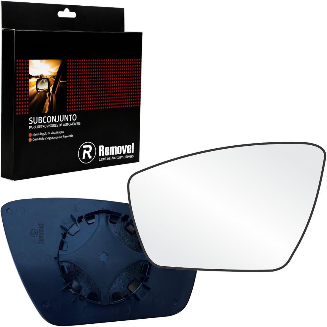 Lente Retrovisor Esquerdo Ford Ka 2015 Em Diante