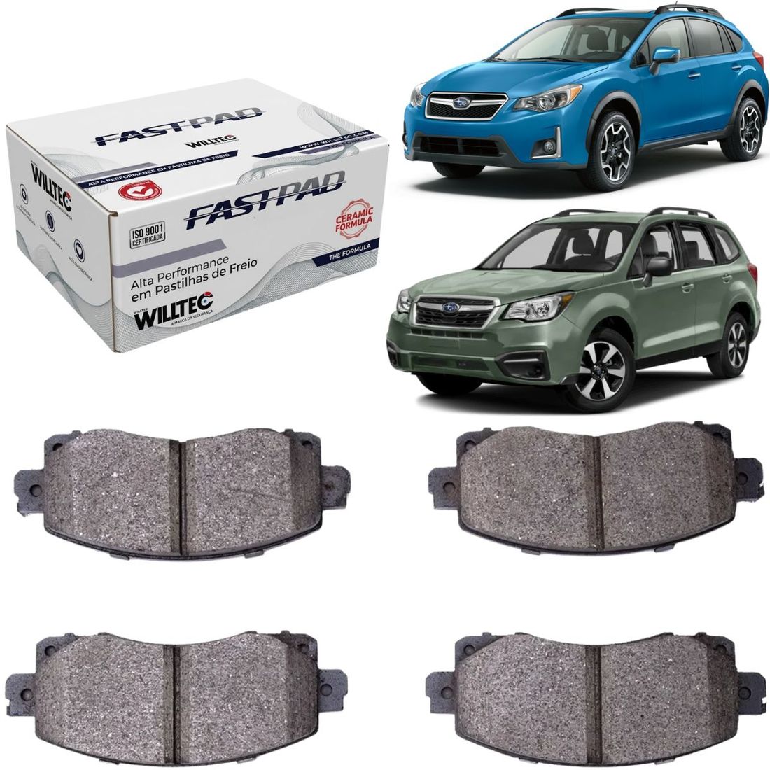 Pastilha Dianteira Cerâmica Subaru Forester e XV Após 2018