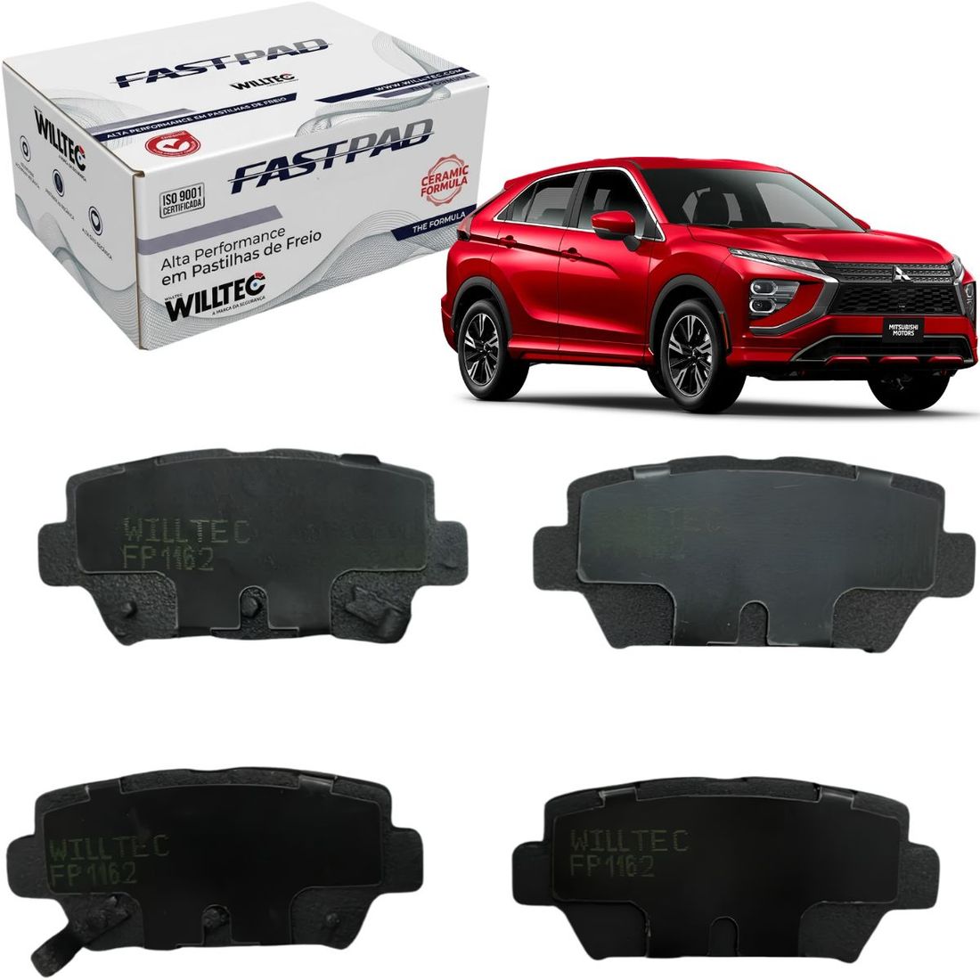 Pastilha Traseira Cerâmica Eclipse Cross 2025 Em Diante