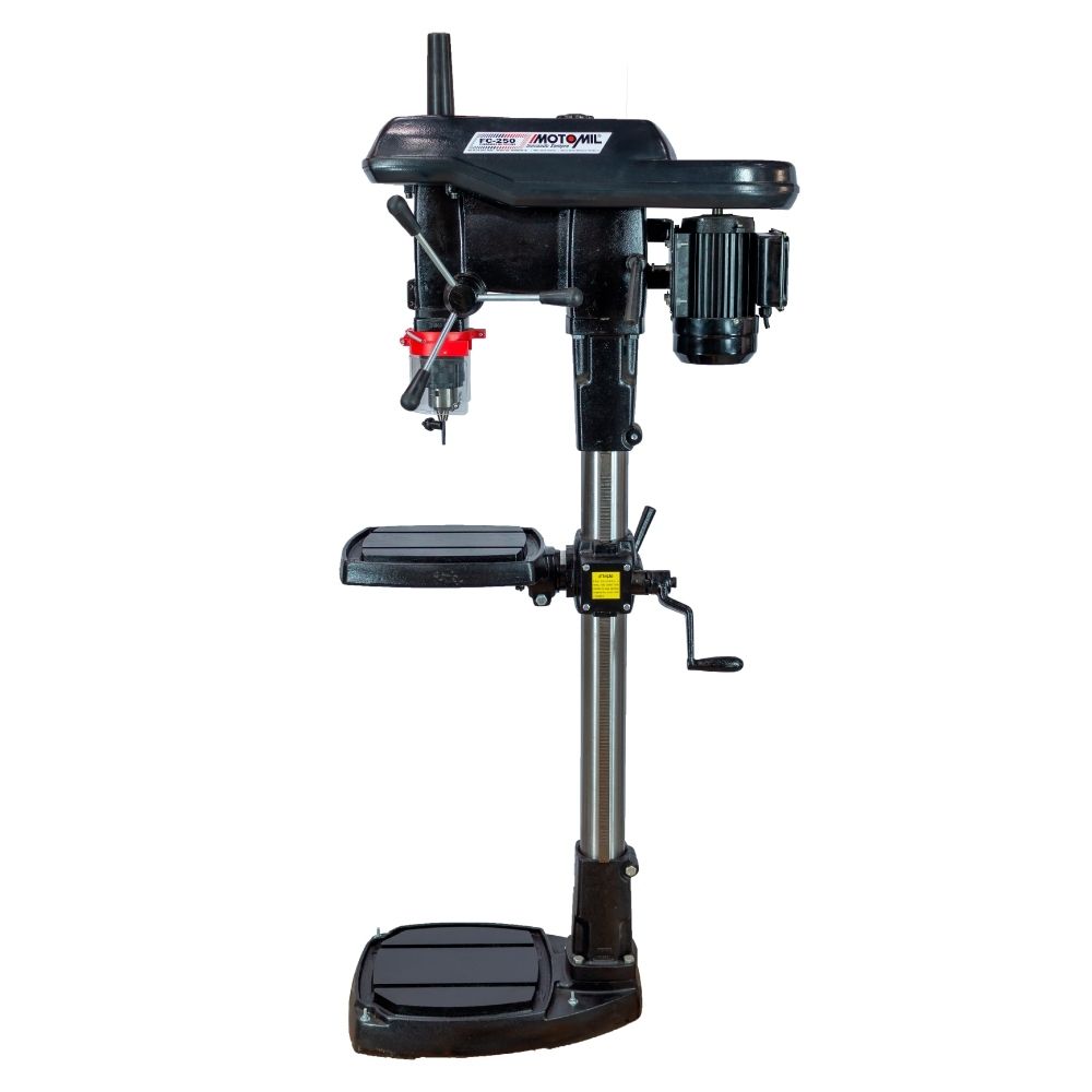 Furadeira Coluna 1" Motor 1Cv Trifásico Com Chave Segurança Motomil FC-250T