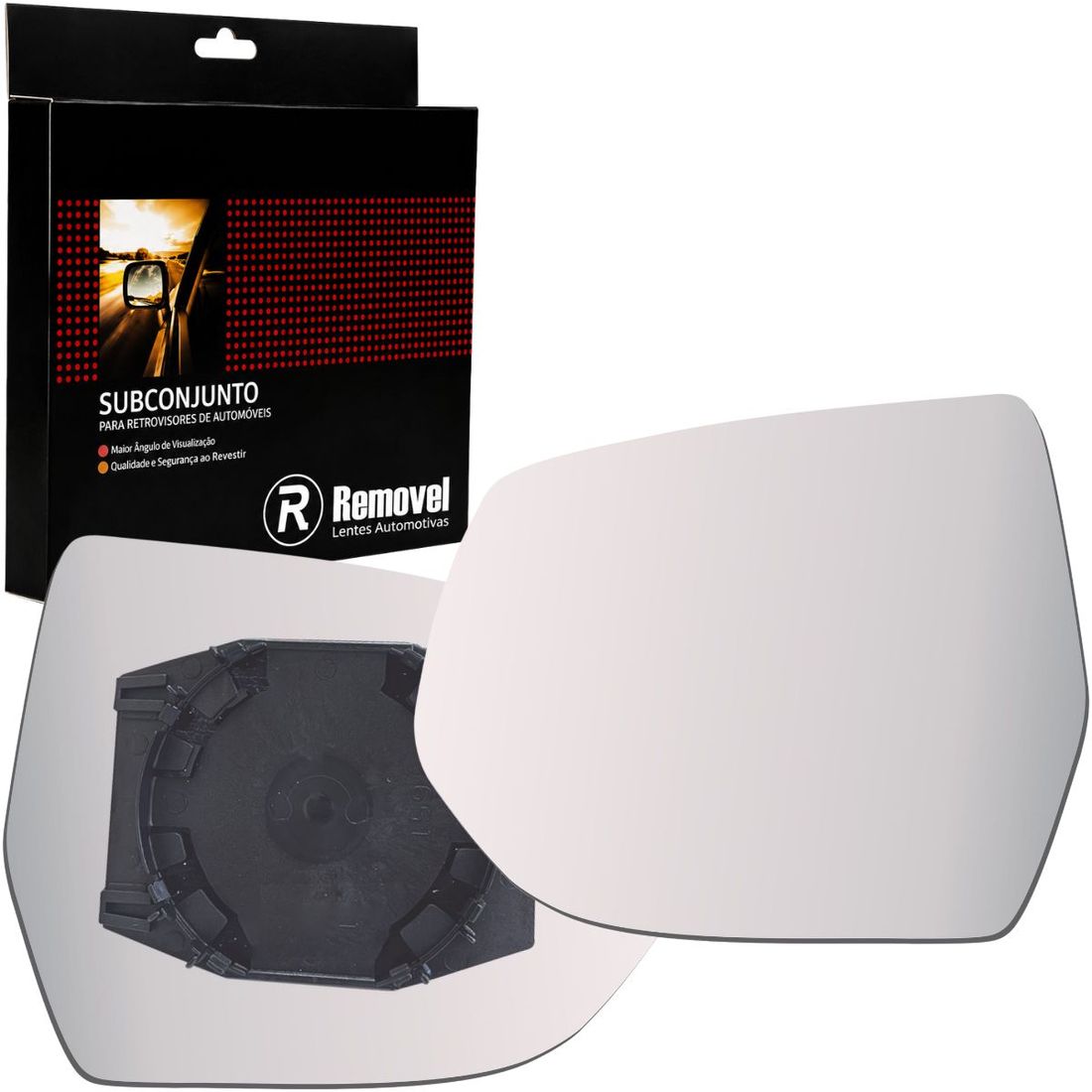 Lente Retrovisor Esquerdo GM Spin 2012 Em Diante