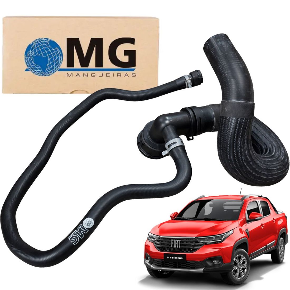 Mangueira Inferior Radiador Fiat Strada 1.3 8v 2021 a 2024