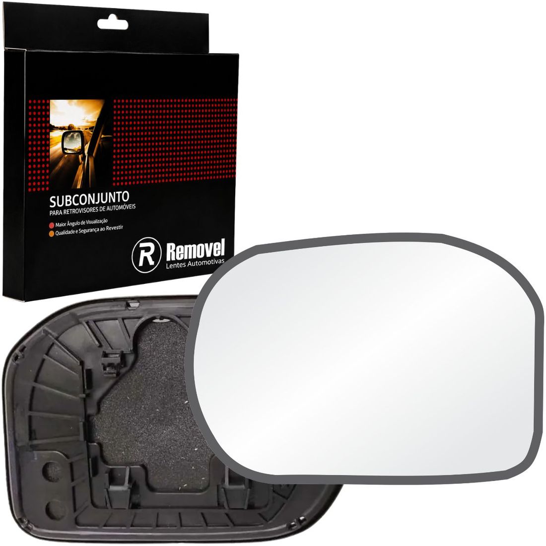 Lente Retrovisor Esquerdo Honda Civic 2006 A 2011
