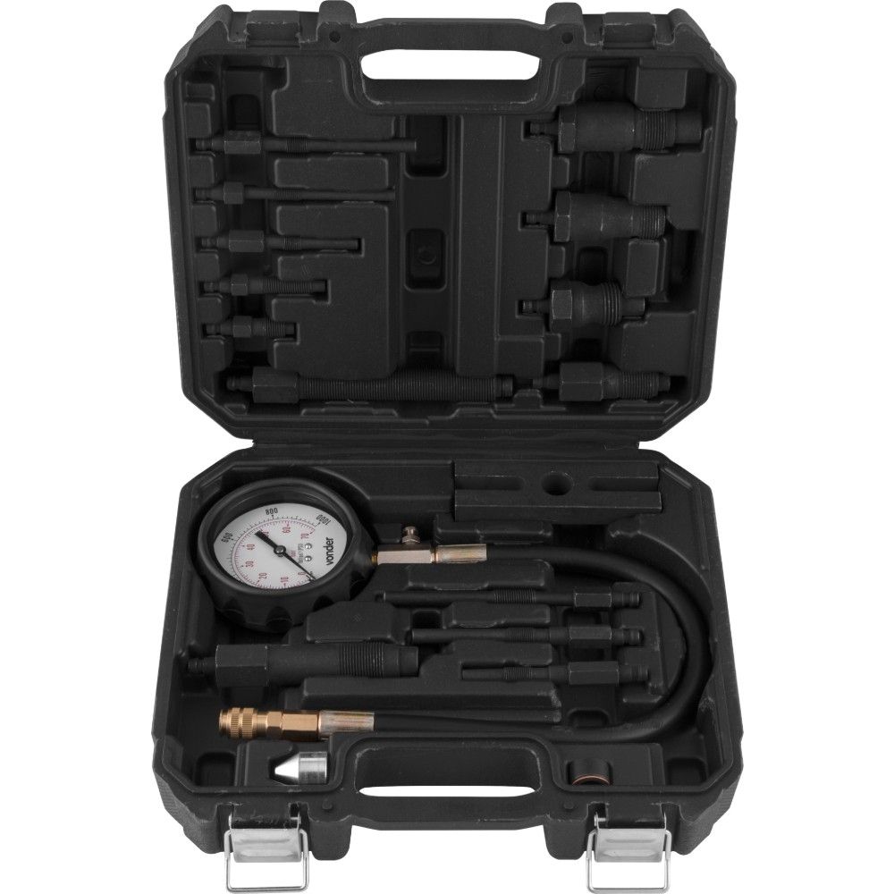 Medidor Compressão Motor Diesel Com 19 Peças 1000psi Vonder