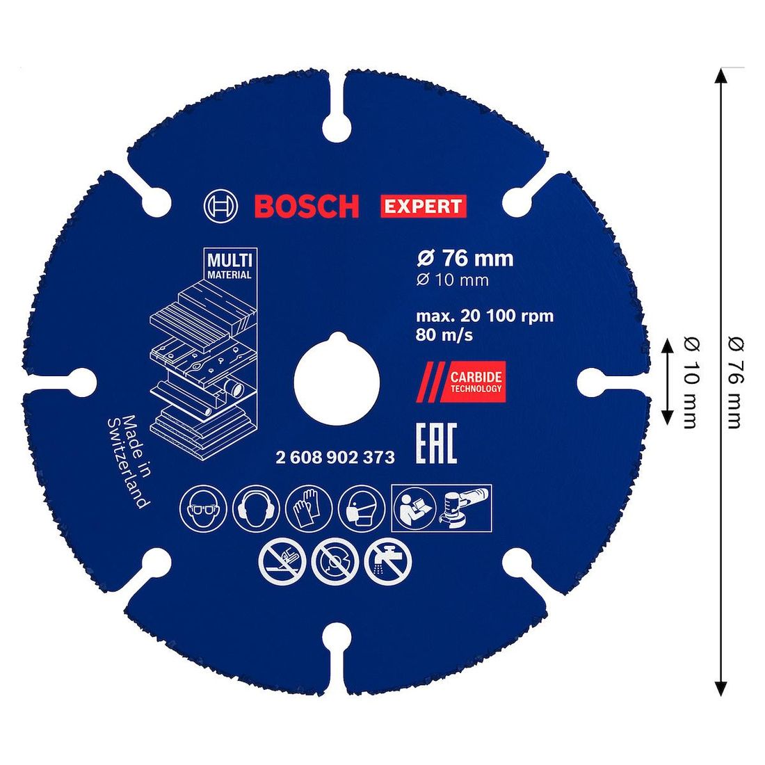 Disco Corte Bosch Expert 76x10mm Multimaterial