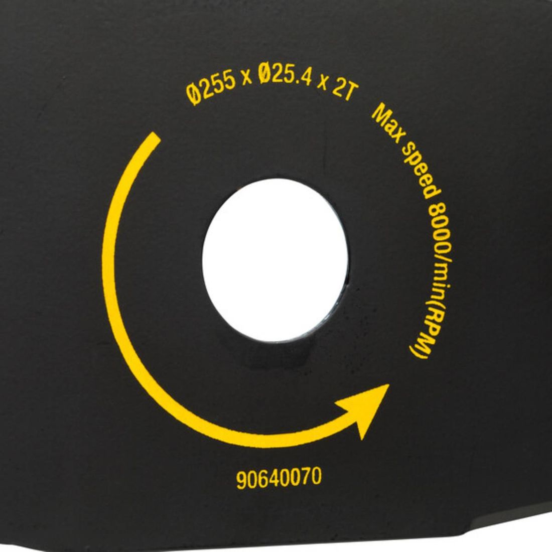 LÂMINA ROÇADEIRA DEWALT 2 PONTAS 255mm FURO 1 LÂMINA ROÇADEIRA DEWALT 2 PONTAS 255mm FURO 1