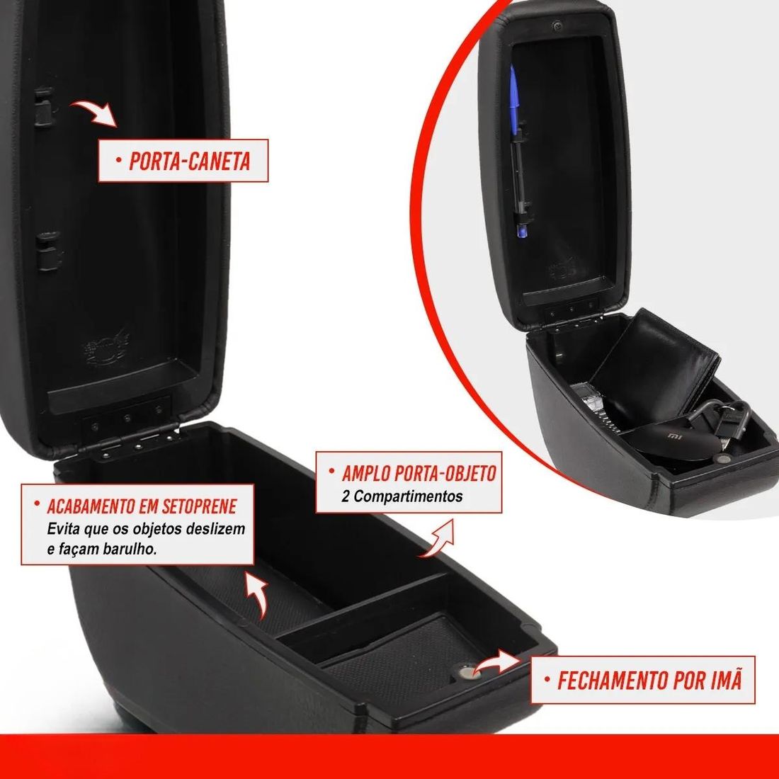 Apoio de Braço Ford Focus 2001 A 2008 Preto Apoio de Braço Ford Focus 2001 A 2008 Preto