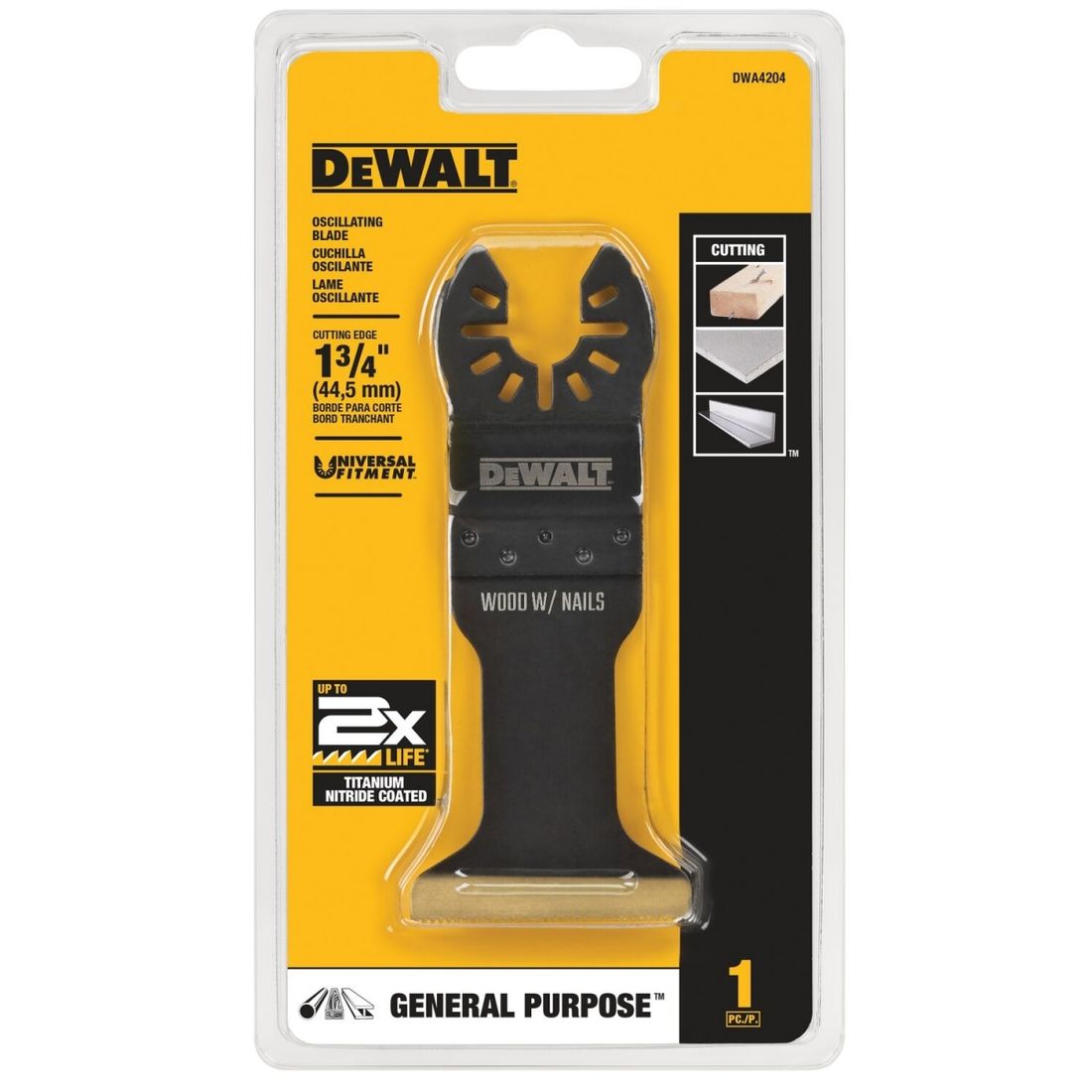 Lâmina Larga Corte Madeira e Prego Com Multiferramenta DWA4204 DeWalt
