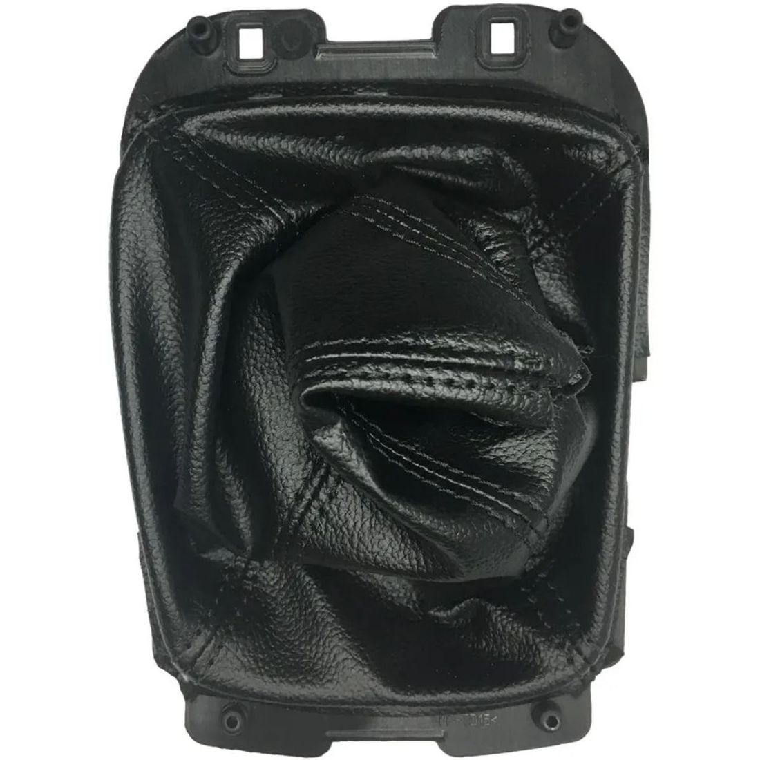 Kit Coifa Alavanca Câmbio Ford Ka 2015 a 2021 Ecosport 2013 a 2021 Aro Cromado C/Lente Preta