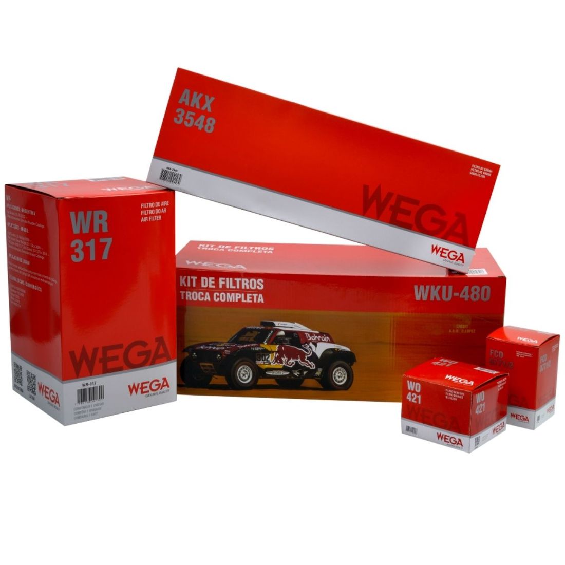 Kit Filtros Fiat Ducato e Citroen Jumper 2.3 09/18 WKU480 Wega Kit Filtros Fiat Ducato e Citroen Jumper 2.3 09/18 WKU480 Wega