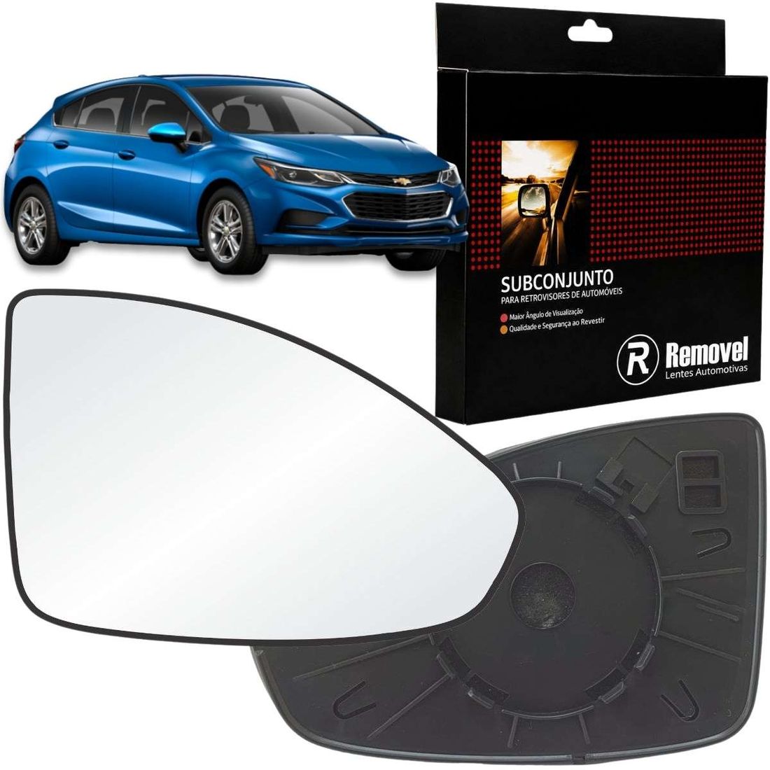 Lente Retrovisor Direito GM Cruze 2008 A 2017