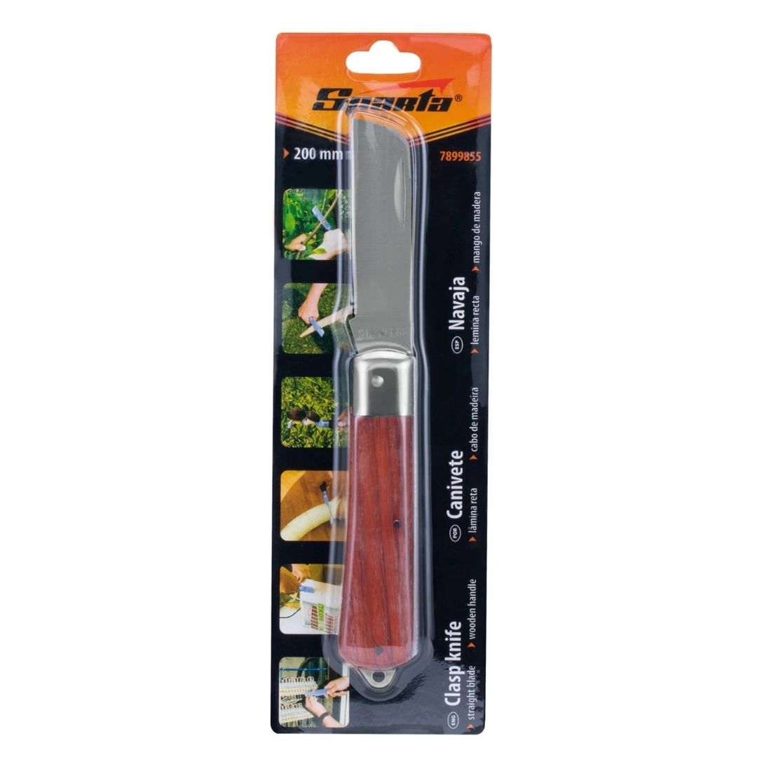 Canivete Reto 200mm Cabo Madeira 7899855 Sparta Canivete Reto 200mm Cabo Madeira 7899855 Sparta