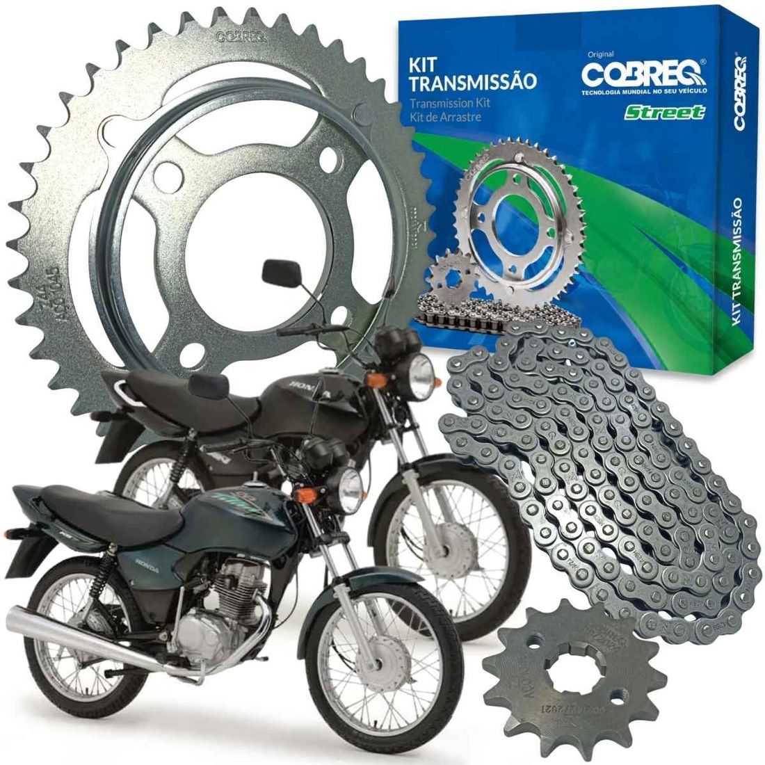 Kit Relação Honda CG 125 TITAN 00/04 ES/KS 99/08 Fan 05/08 Kit Relação Honda CG 125 TITAN 00/04 ES/KS 99/08 Fan 05/08