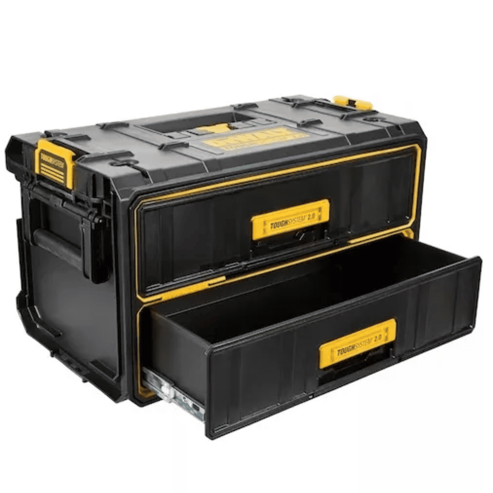Organizador Plastico Caixa Tipo Gaveta Dupla 32x55cm DeWalt Toughsystem