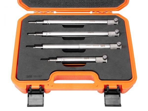Conjunto de Suportes Relógio Comparador Roscas M10x1, M12 e M14x1,25.