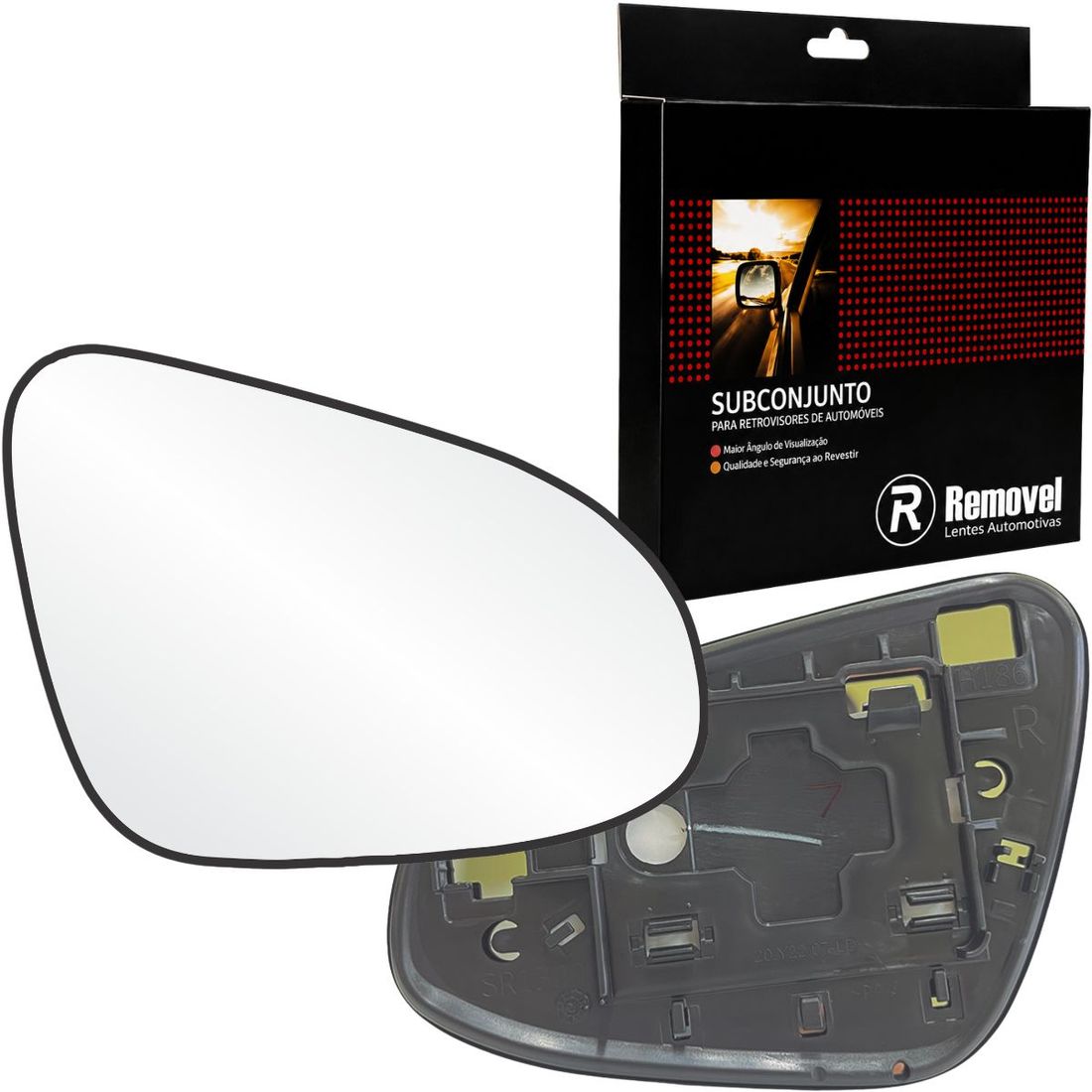 Lente Retrovisor Direito Toyota Yaris 2018 Em Diante