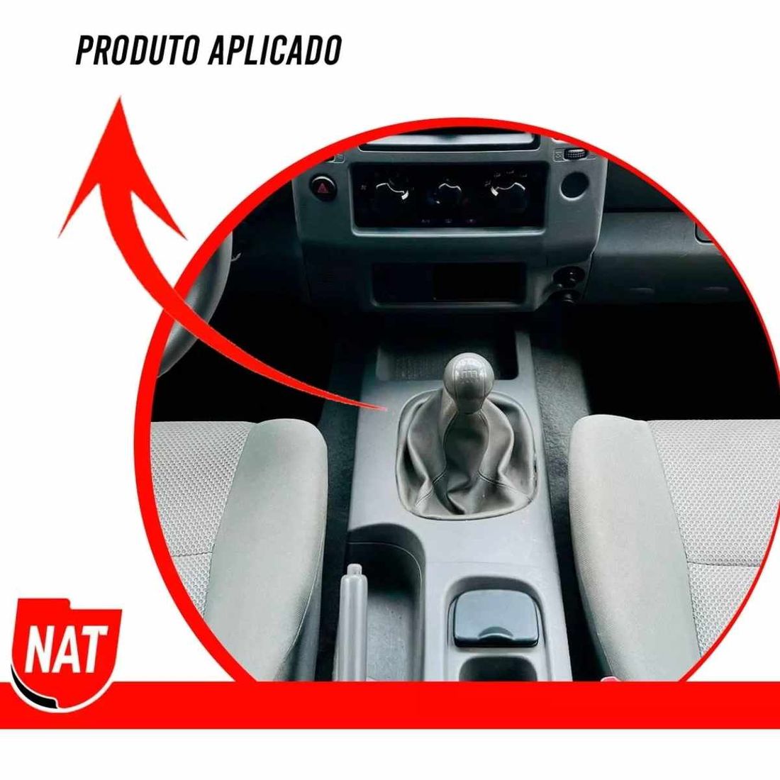 Kit Coifa Manopla Coifa Câmbio 6M Ford Frontier 07/16