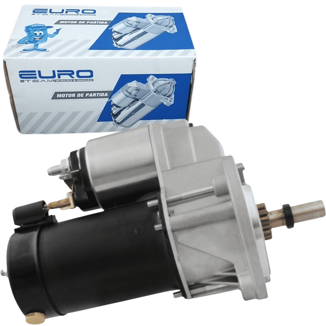 Motor de Partida VW Gol 1.6 1.8 2.0 AP 1987 A 1999 Com Eixo Guia