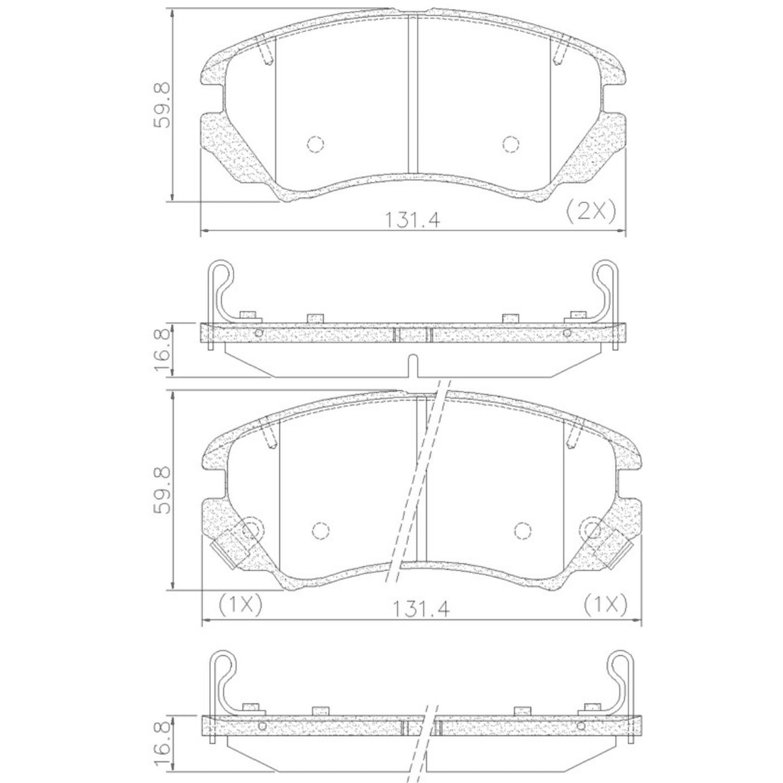 Pastilha Dianteira Chery Tiggo 7 Pro 2021 em diante Pastilha Dianteira Chery Tiggo 7 Pro 2021 em diante