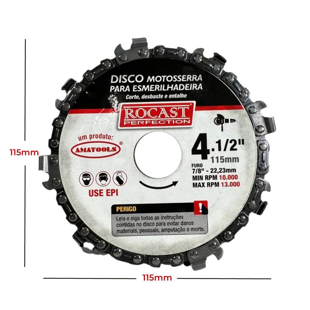 Disco Corrente De Motosserra Para Lixadeira Esmerilhadeira Disco Corrente De Motosserra Para Lixadeira Esmerilhadeira